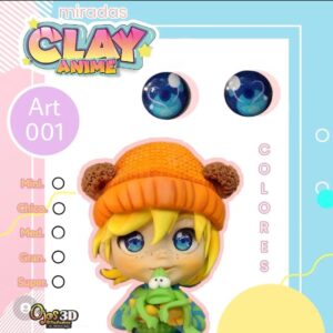 Art 001 Ojos Linea Clay Anime