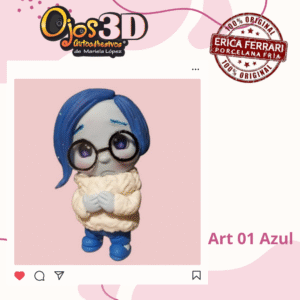 Art 001 azul Ojos Línea Erica Ferrari