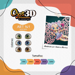Art 141 surtido Ojos Línea Mariela Lopez